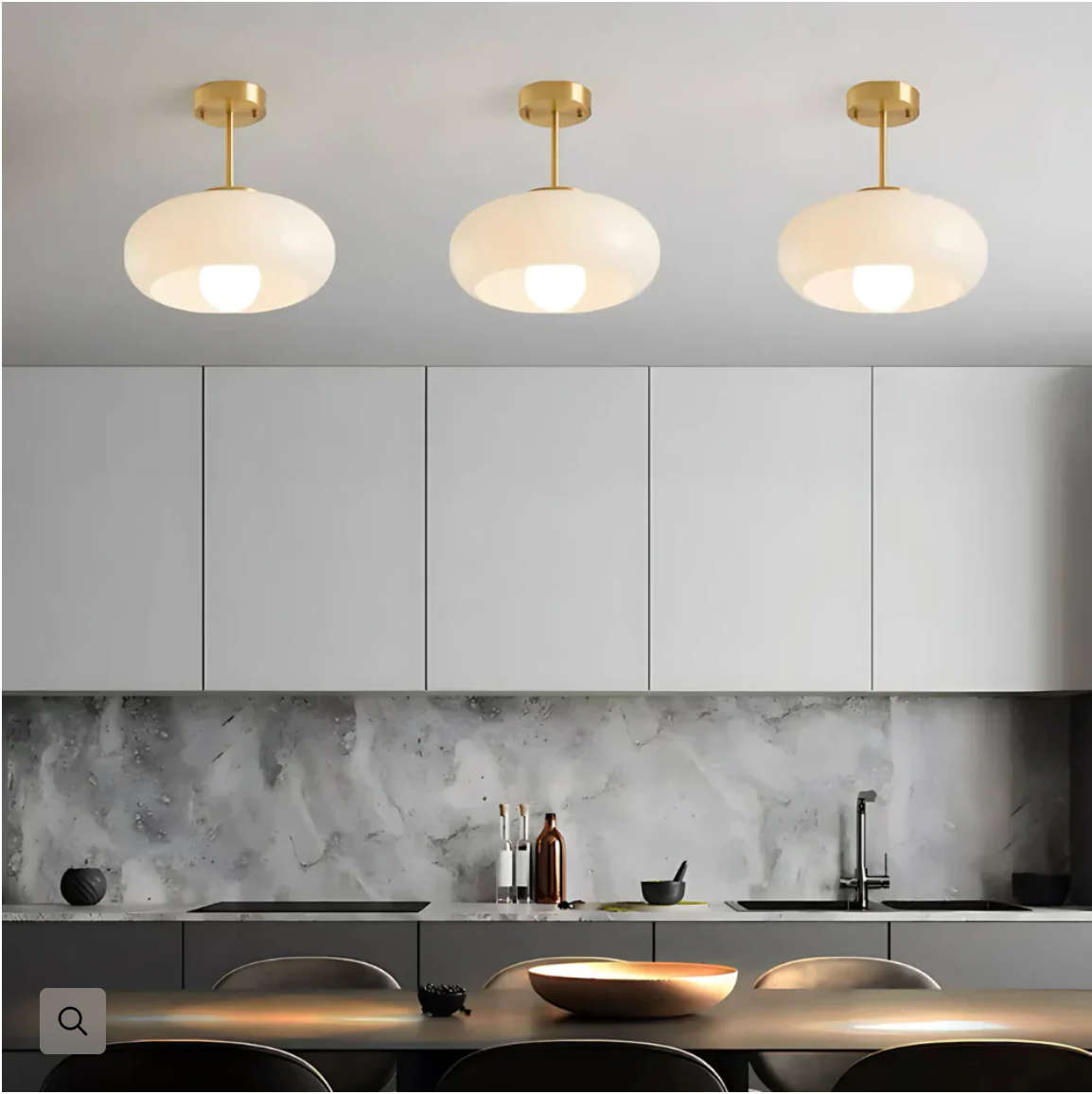 Bauhaus Flush Ceiling Lamp