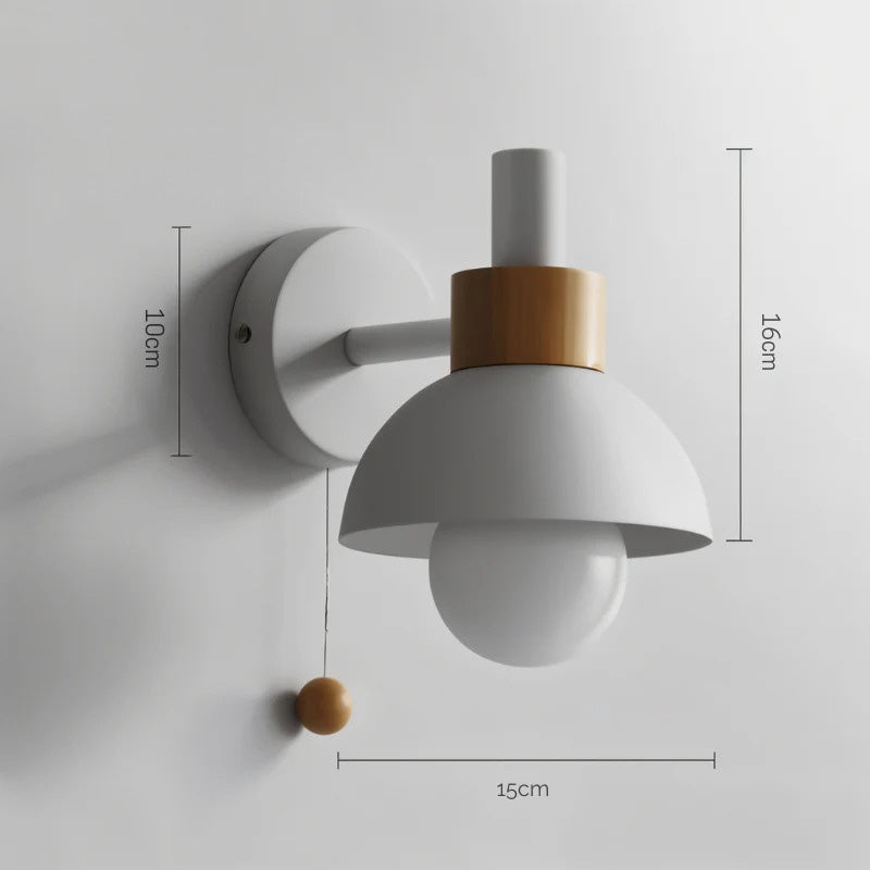 Modern Macaron Wall Light With Switch Wall Sconce