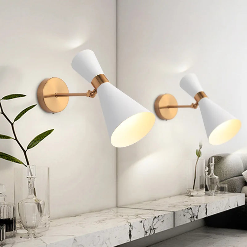 Nordic Double-Cone Wall Lamp