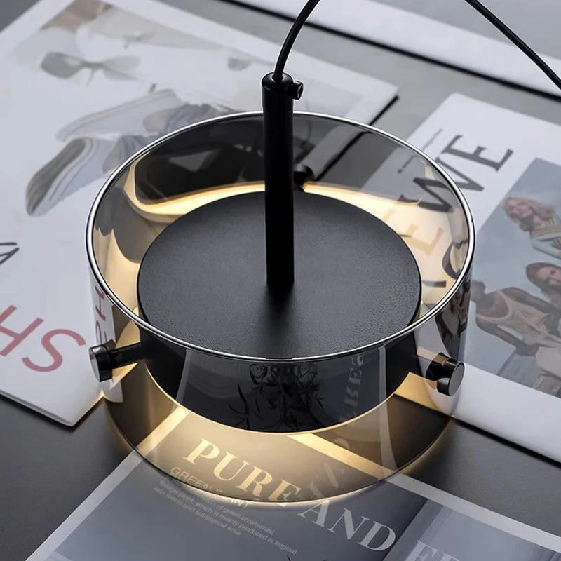 Nova Smoke Glass Pendant Light