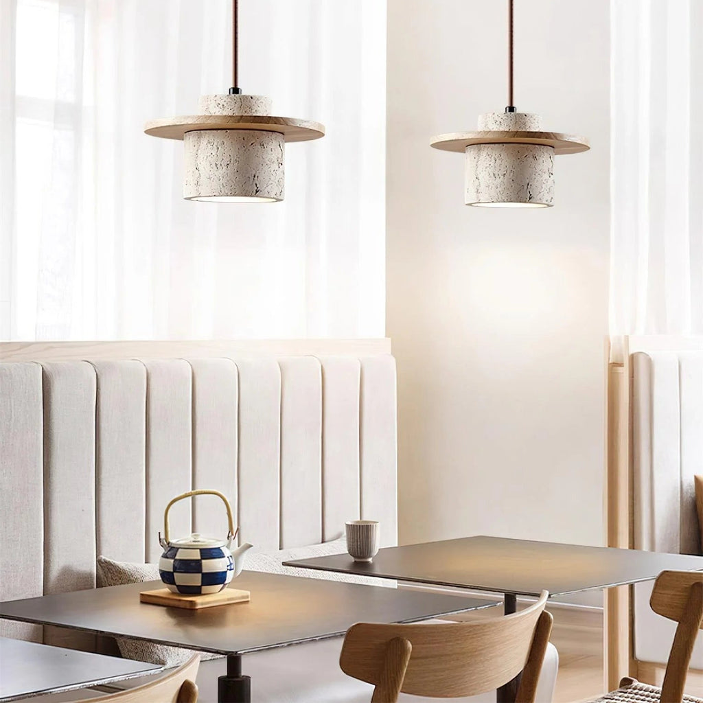 Natural Stone Shade Pendant Light