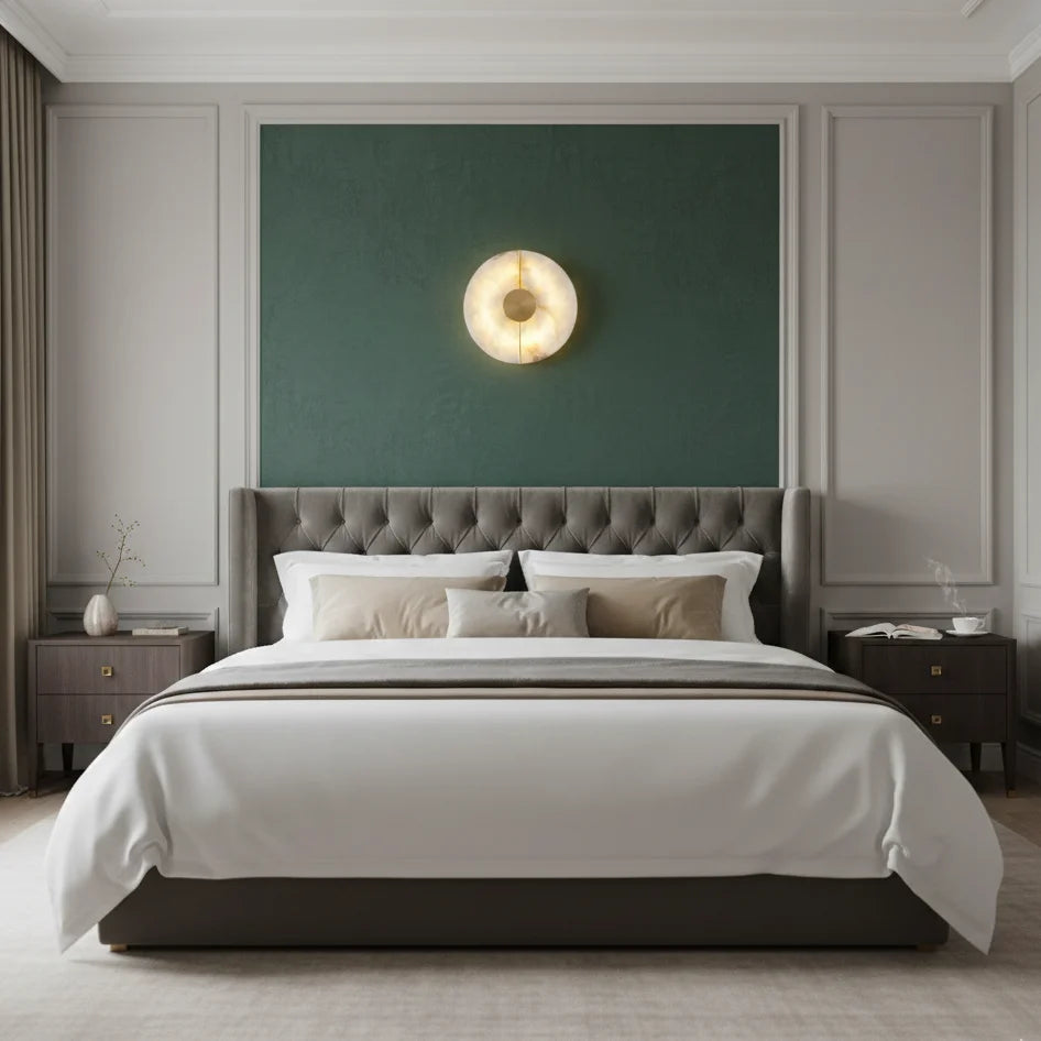 Elegant Alabaster Wall Lamp