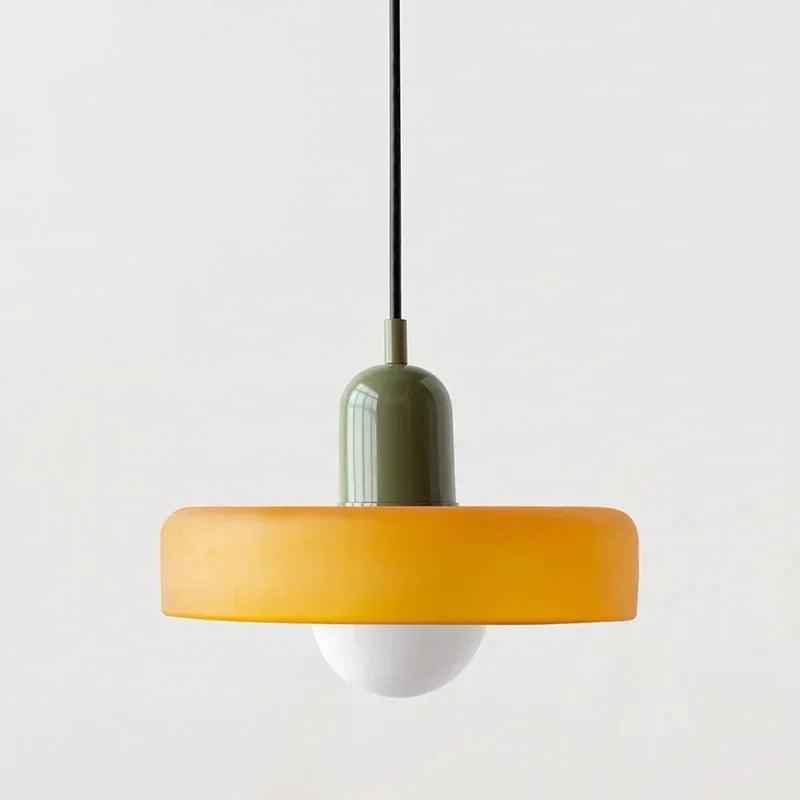 Modern Candy Color Pendant Lamp - Stylish Glass Pendant Lighting for Kitchen and Indoor Spaces with Energy-Efficient LED 11