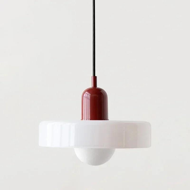 Modern Candy Color Pendant Lamp - Stylish Glass Pendant Lighting for Kitchen and Indoor Spaces with Energy-Efficient LED 16