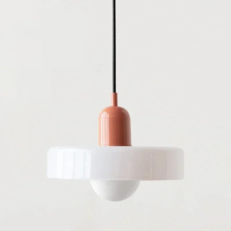 Modern Candy Color Pendant Lamp - Stylish Glass Pendant Lighting for Kitchen and Indoor Spaces with Energy-Efficient LED 7