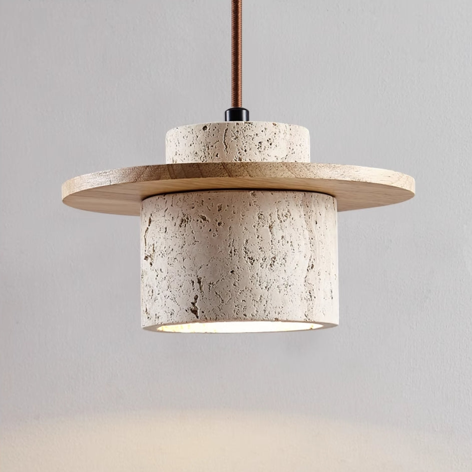 Natural Stone Pendant Light – Retro Matte Finish Hanging Light for Kitchen and Dining Room Decor 5